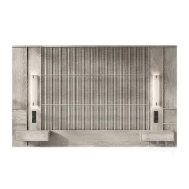 Wood panel headboard